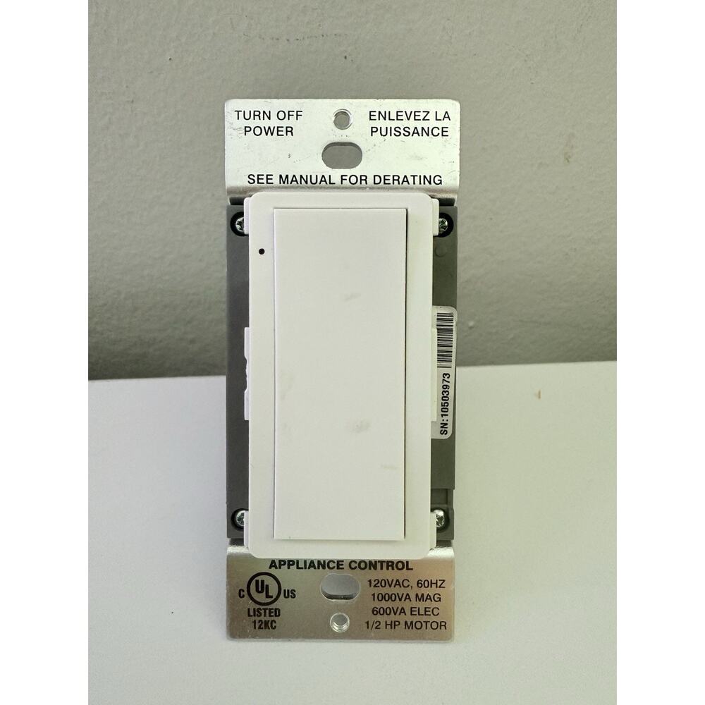 Crestron CLW-SWEX-E-W-S Cameo® Express Wireless In-Wall Switch, 120V, White